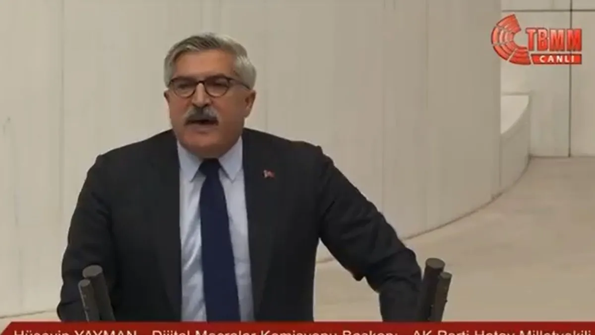 AK Partili Hüseyin YaymanCHP sıralarına bakarak tane tane anlattı: Biz topyekun şiddete karşıyız!