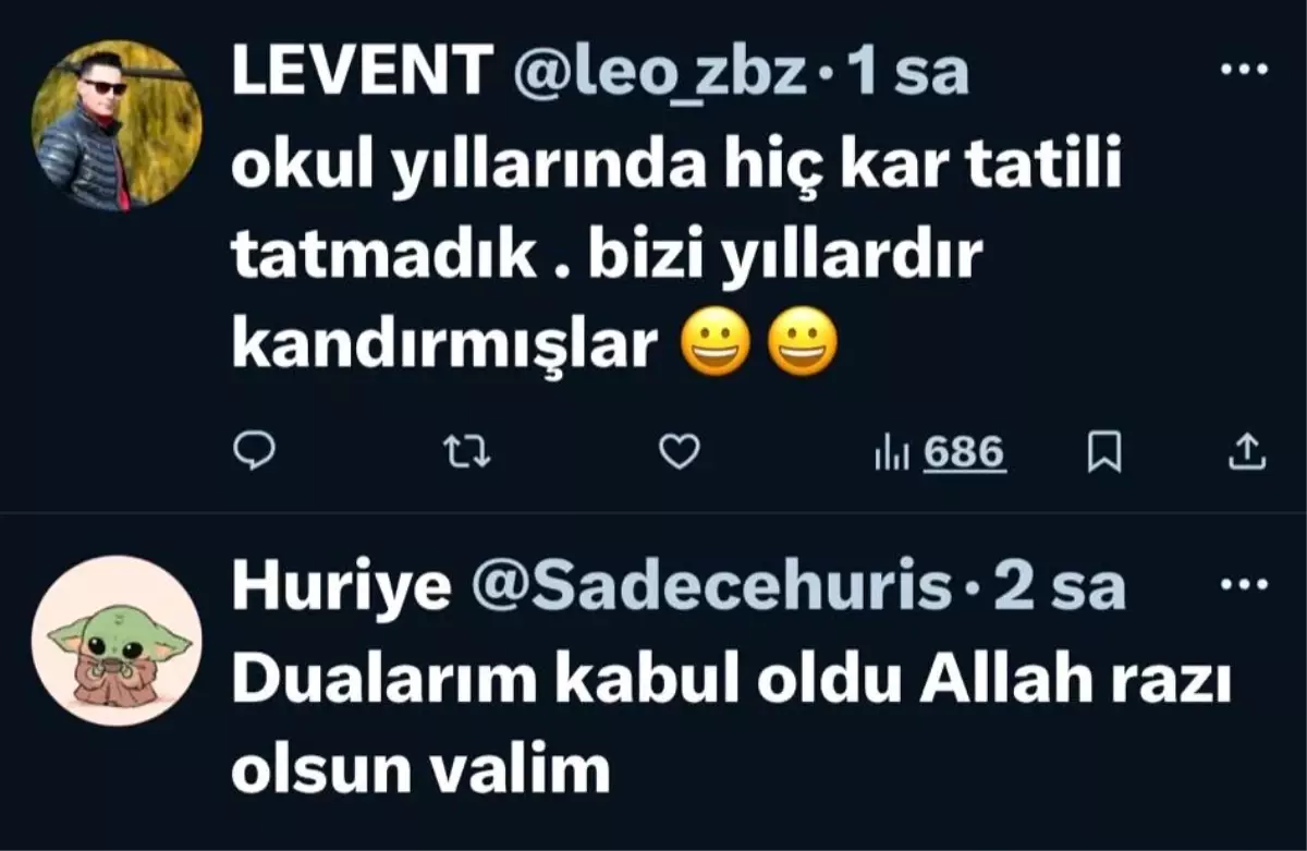 Kayseri’de Kar Tatili Eğlenceye Dönüştü