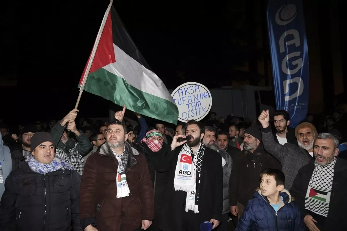 AGD, İstanbul’da İsrail’e Protesto Düzenledi