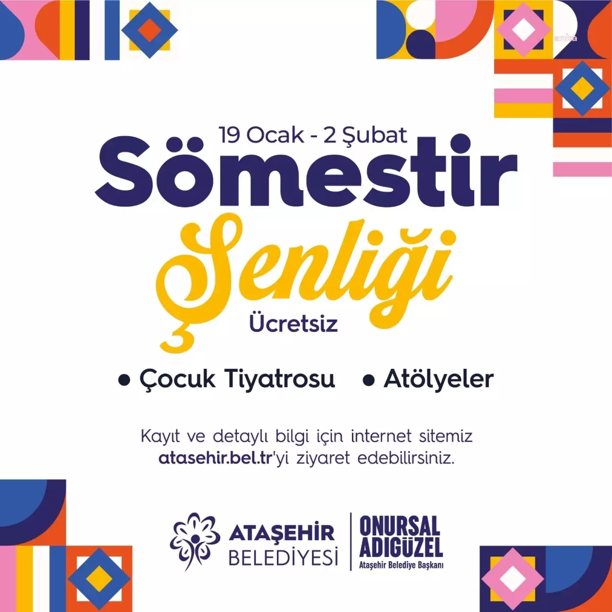 Ataşehir’de Sömestir Şenliği Başlıyor