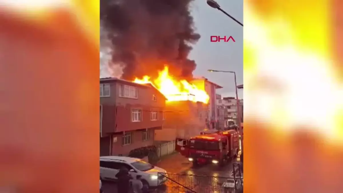 Darıca’da Çatı Yangını, 1 Kişi Hastaneye Kaldırıldı